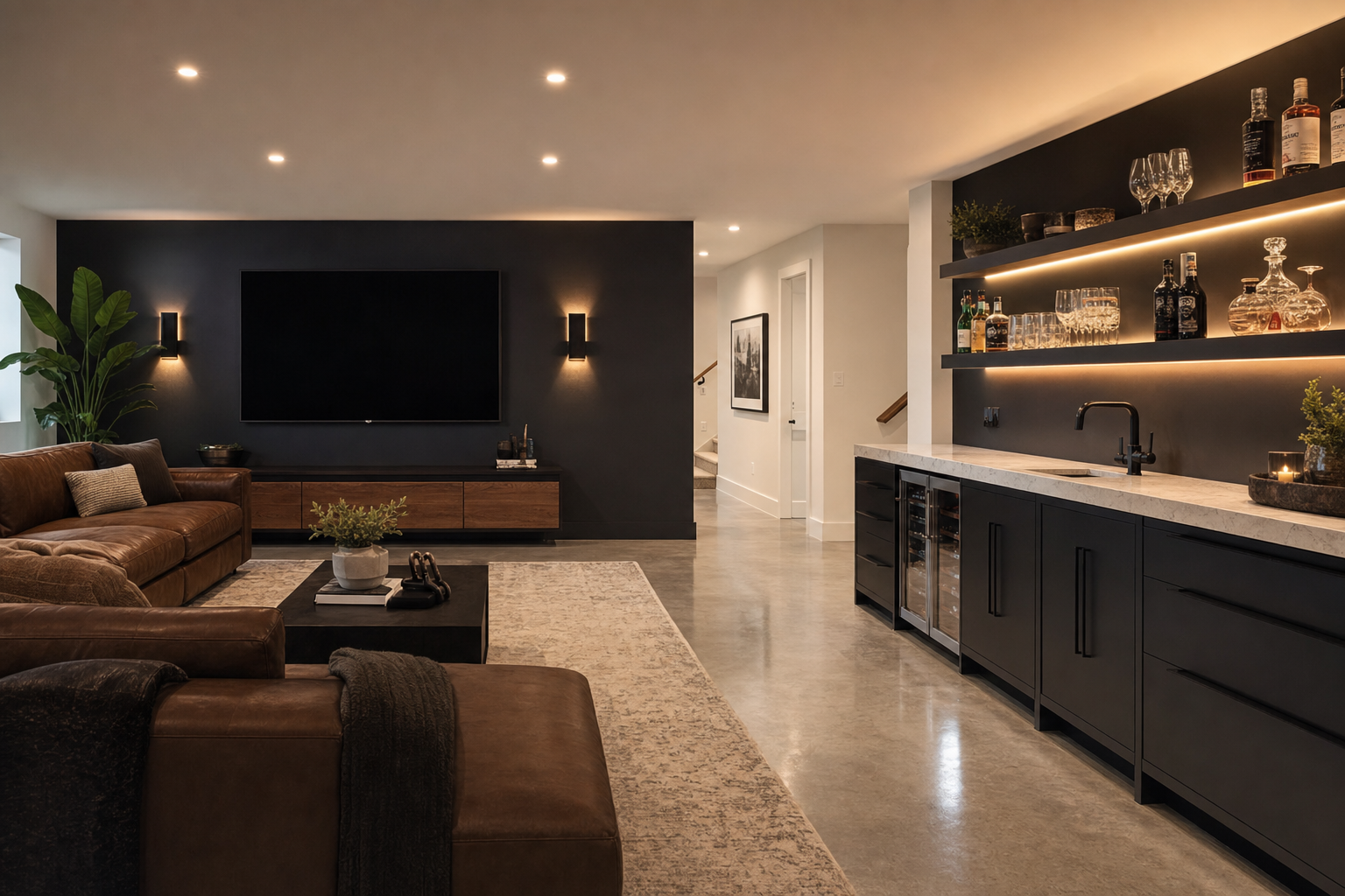 Finished basement